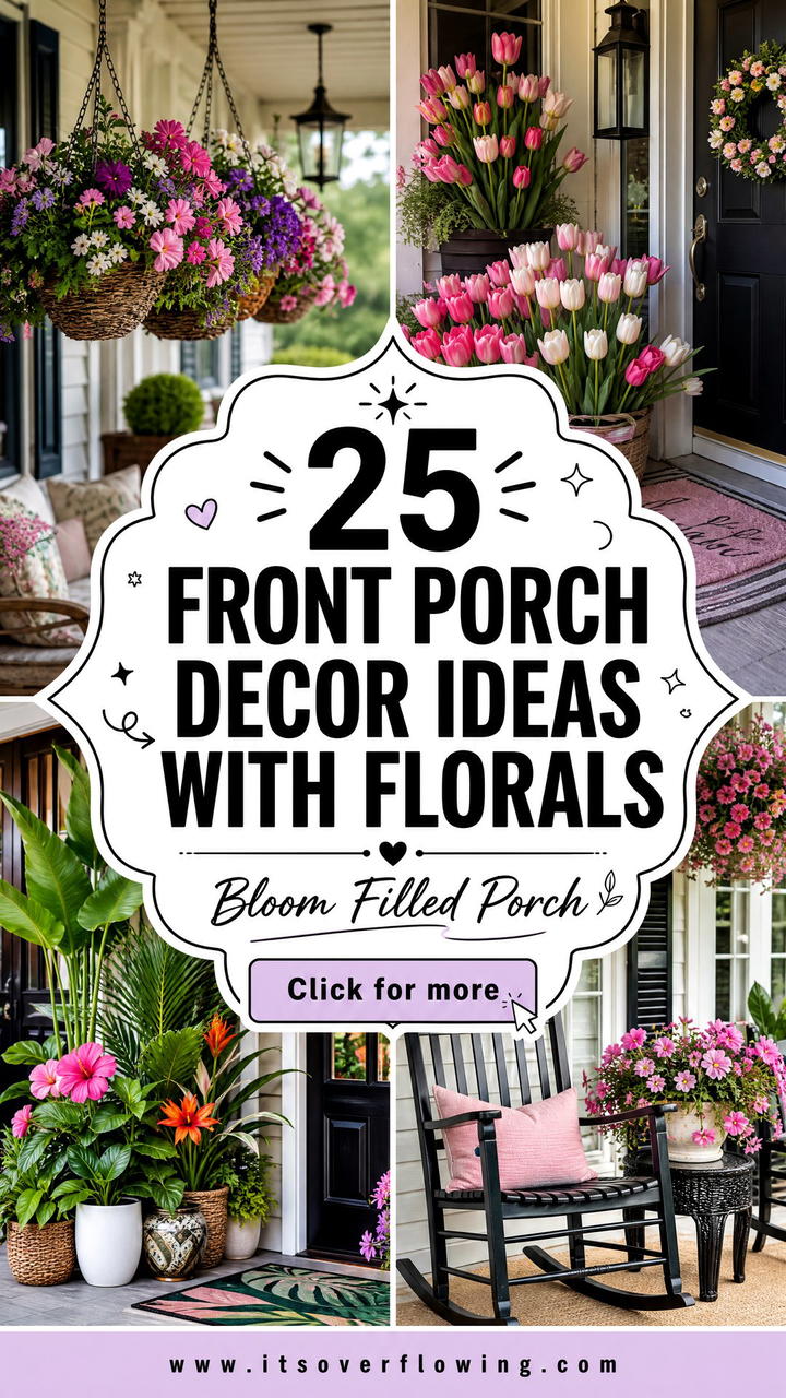 25 Front Porch Decor Ideas With Florals - 25 Front Porch Decor Ideas With Florals