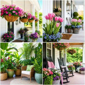 25 Front Porch Decor Ideas With Florals