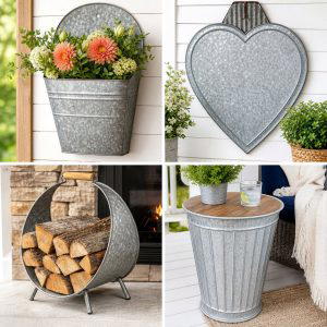 25 Front Porch Decor Ideas With Galvanized Metal