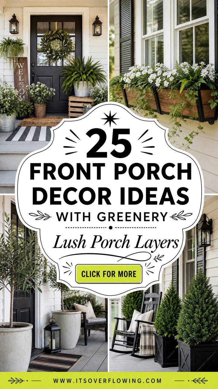 25 Front Porch Decor Ideas With Greenery - 25 Front Porch Decor Ideas With Greenery