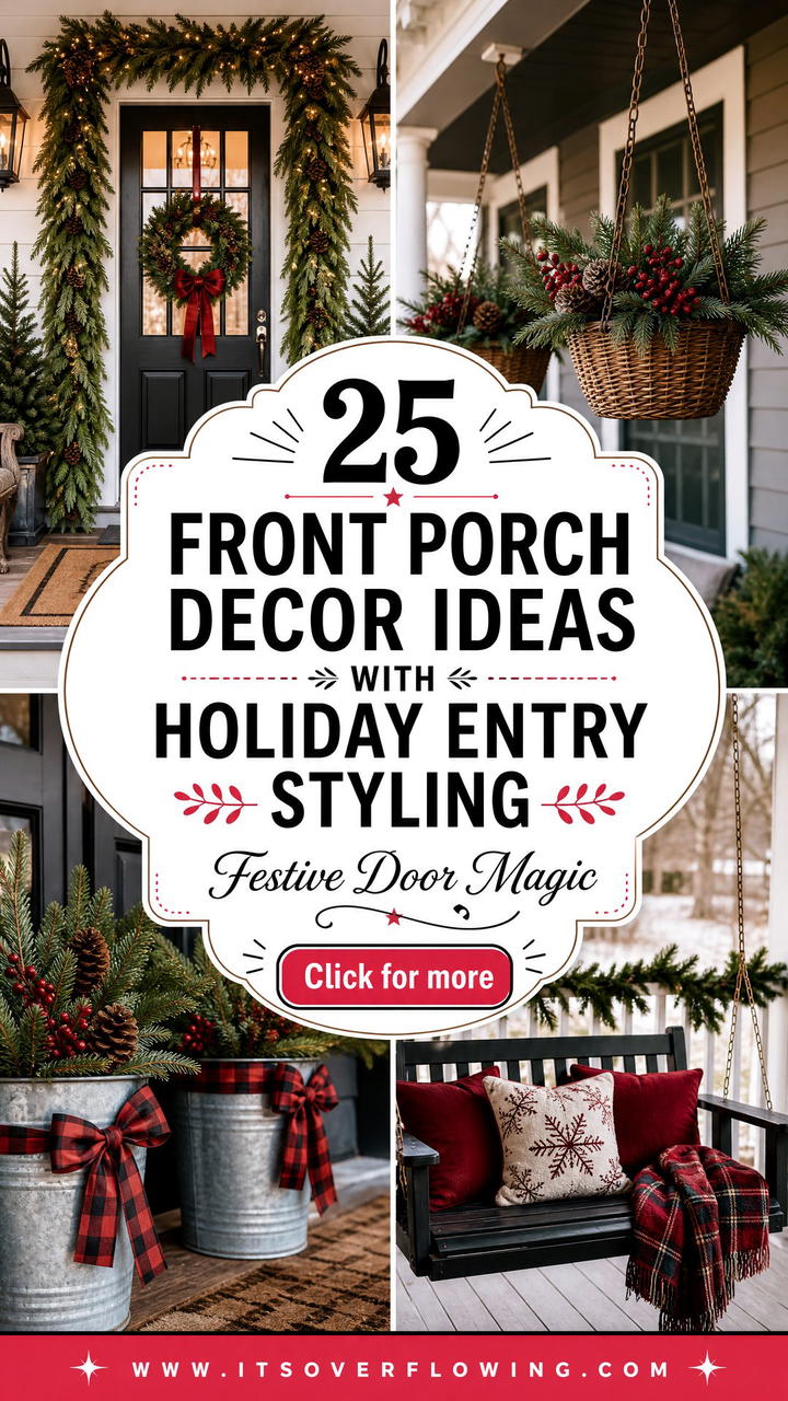 25 Front Porch Decor Ideas With Holiday Entry Styling - 25 Front Porch Decor Ideas With Holiday Entry Styling