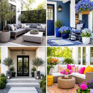 25 Front Porch Decor Ideas With Throws For Cozy Style