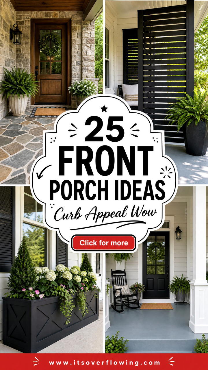 25 Front Porch Ideas For Curb Appeal That Wow Guests - 25 Front Porch Ideas For Curb Appeal That Wow Guests