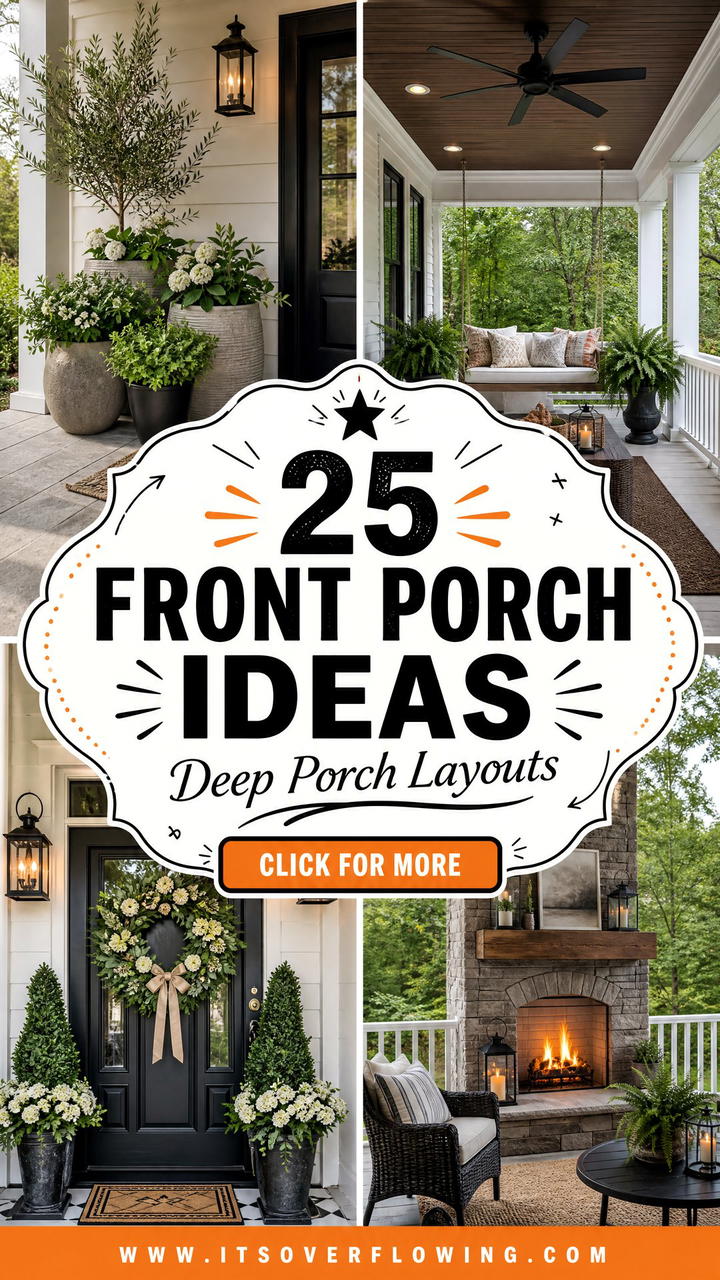 25 Front Porch Ideas For Deep Porch Layouts And Style - 25 Front Porch Ideas For Deep Porch Layouts And Style