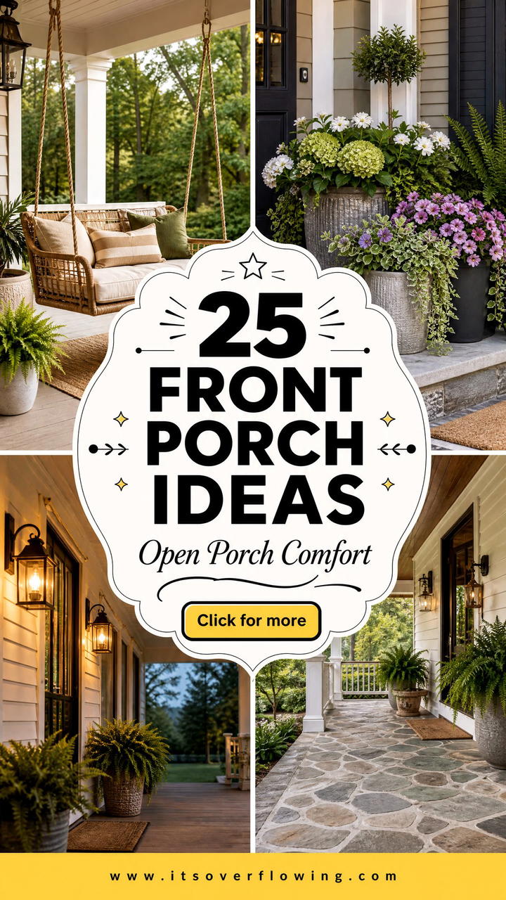25 Front Porch Ideas For Open Porch Comfort And Style - 25 Front Porch Ideas For Open Porch Comfort And Style