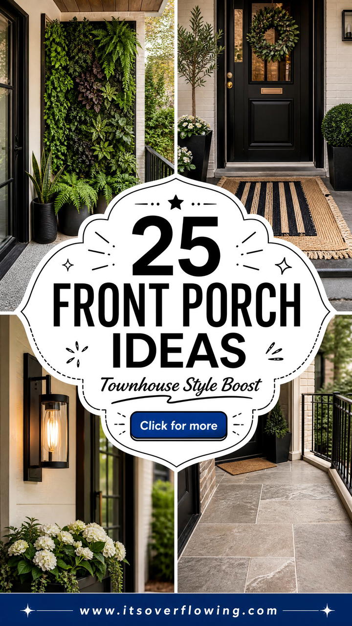 25 Front Porch Ideas For Townhouses To Maximize Style - 25 Front Porch Ideas For Townhouses To Maximize Style