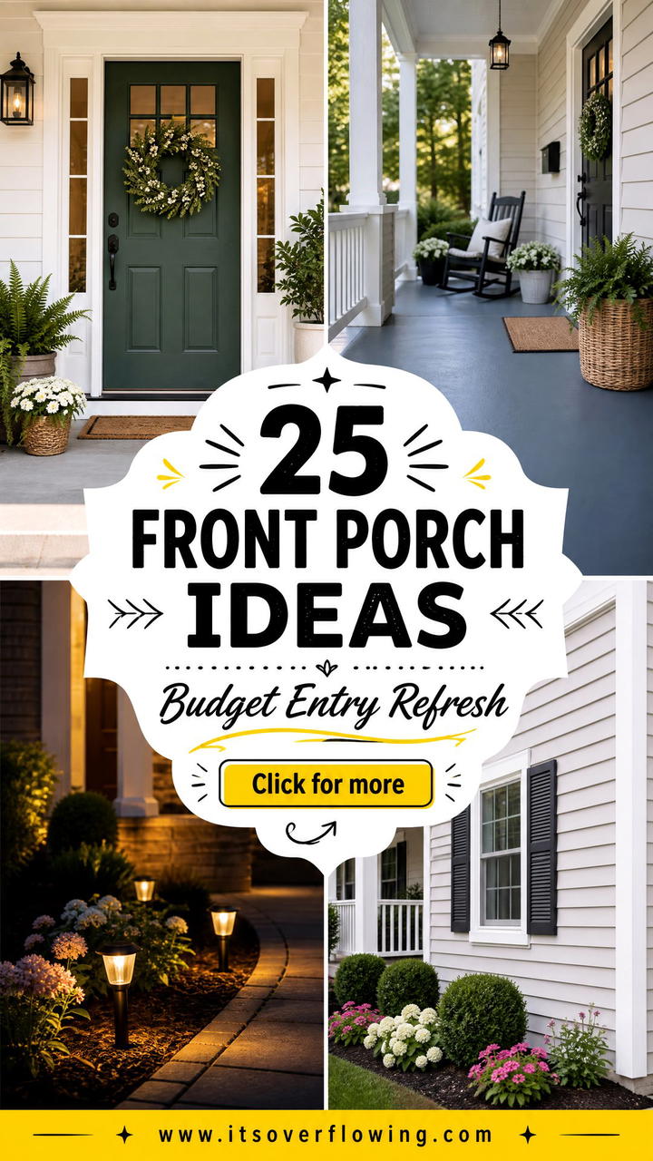 25 Front Porch Ideas On A Budget For A Stylish Entry - 25 Front Porch Ideas On A Budget For A Stylish Entry
