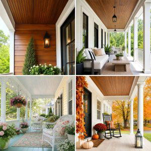 25 Front Porch Ideas With Beadboard Ceiling For Style
