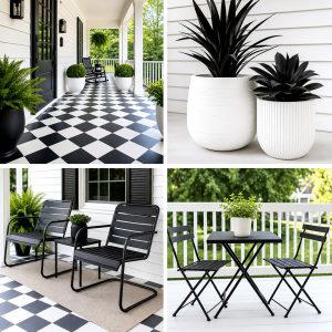 25 Front Porch Ideas With Black And White Theme To Try