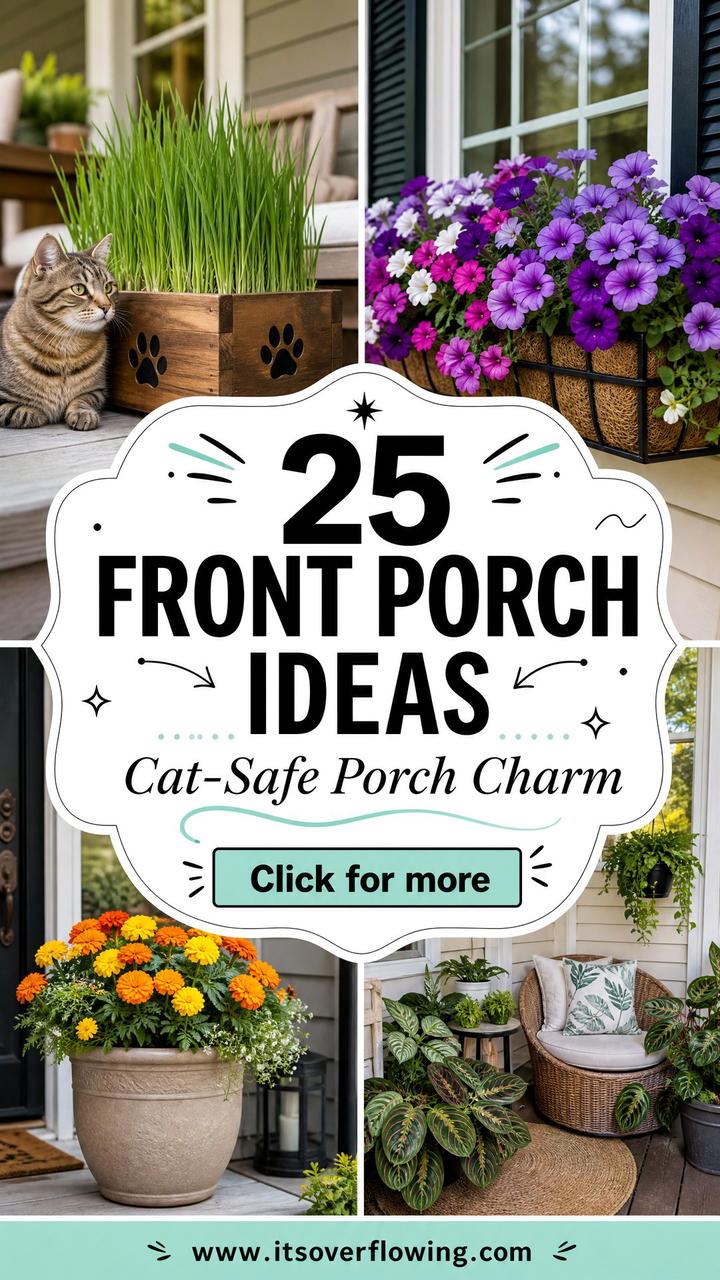 25 Front Porch Ideas With Cat Safe Plants For Charm - 25 Front Porch Ideas With Cat Safe Plants For Charm