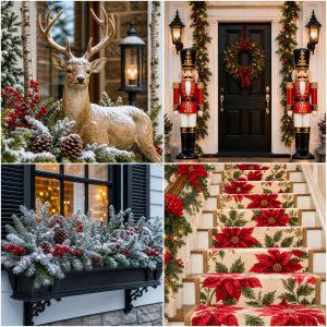 25 Front Porch Ideas With Christmas Decor to Wow
