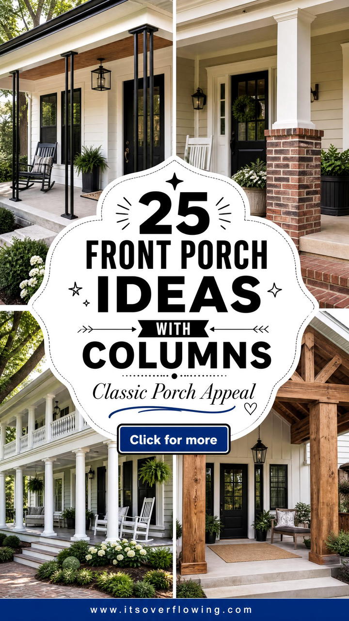 25 Front Porch Ideas With Columns for Classic Appeal - 25 Front Porch Ideas With Columns for Classic Appeal