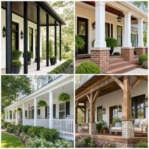 25 Front Porch Ideas With Columns for Classic Appeal
