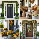 25 Front Porch Ideas With Door Garland for Charm