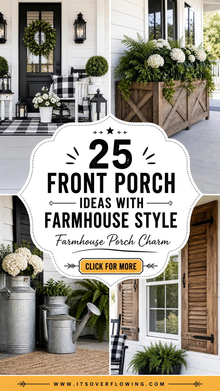 25 Front Porch Ideas With Farmhouse Style to Inspire - 25 Front Porch Ideas With Farmhouse Style to Inspire