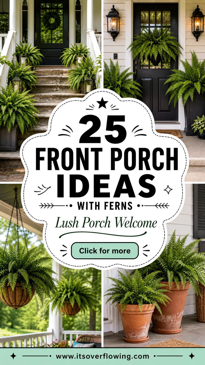 25 Front Porch Ideas With Ferns for a Lush Welcome - 25 Front Porch Ideas With Ferns for a Lush Welcome