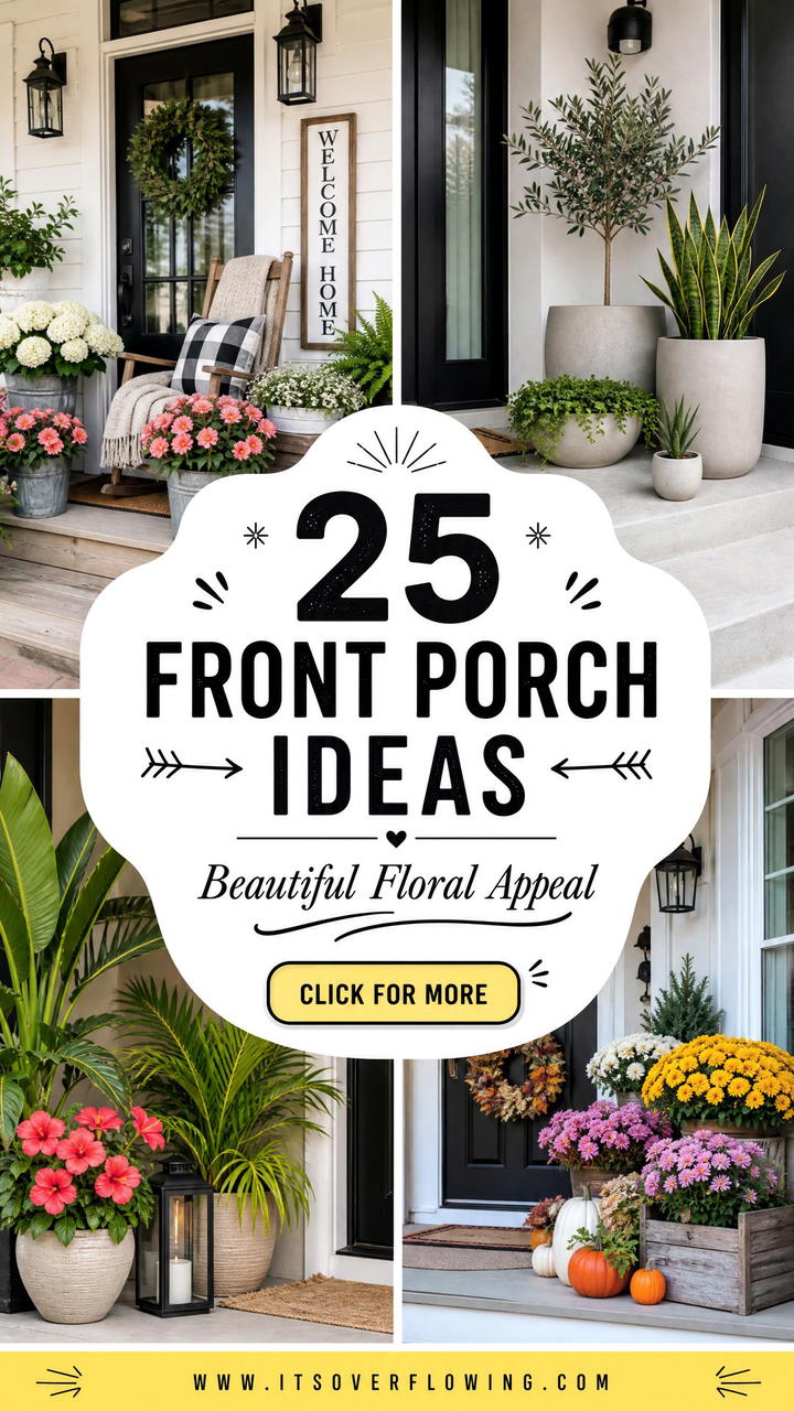 25 Front Porch Ideas With Flowers for Beautiful Curb Appeal - 25 Front Porch Ideas With Flowers for Beautiful Curb Appeal