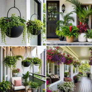 25 Front Porch Ideas With Hanging Baskets for Lush Charm
