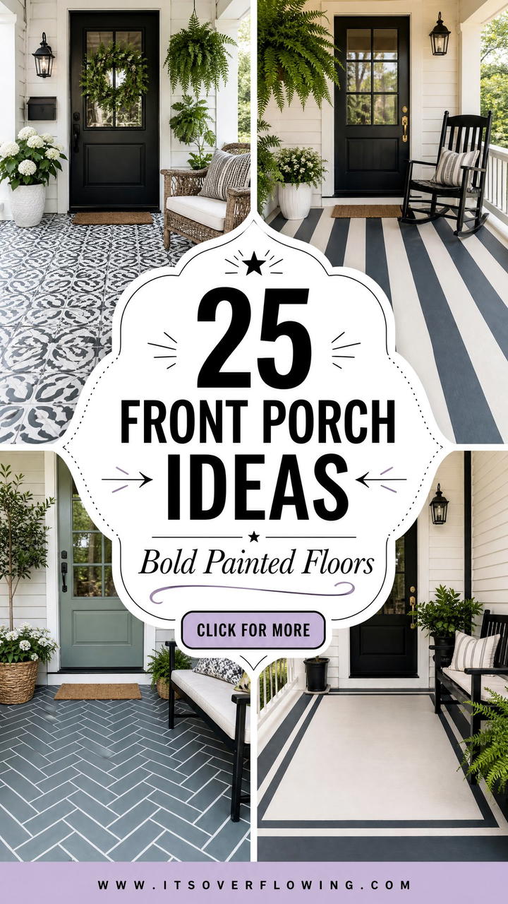 25 Front Porch Ideas With Painted Floor for Bold Style - 25 Front Porch Ideas With Painted Floor for Bold Style