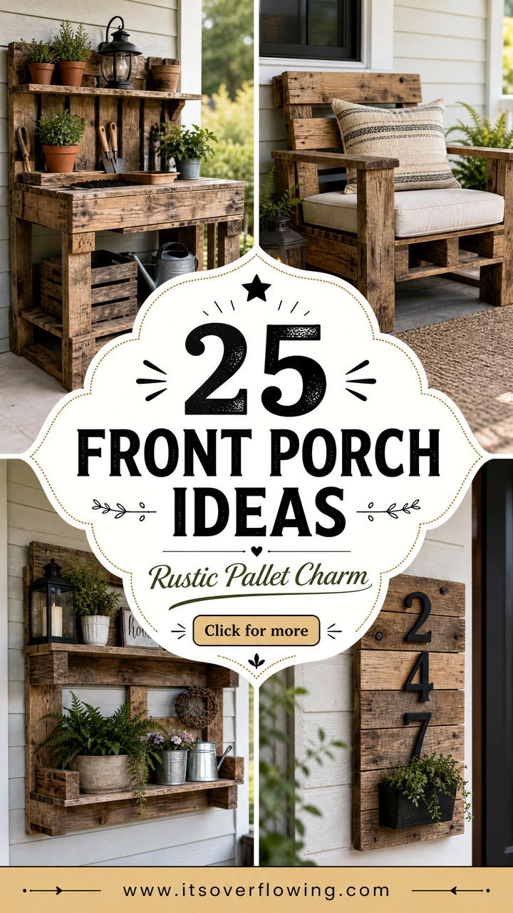 25 Front Porch Ideas With Pallet Decor for Rustic Charm - 25 Front Porch Ideas With Pallet Decor for Rustic Charm