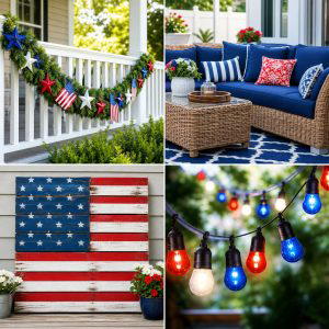 25 Front Porch Ideas With Patriotic Decor for Festive Style