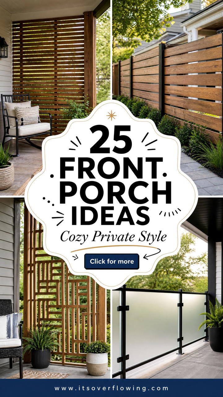 25 Front Porch Ideas With Privacy Screens for Cozy Style - 25 Front Porch Ideas With Privacy Screens for Cozy Style