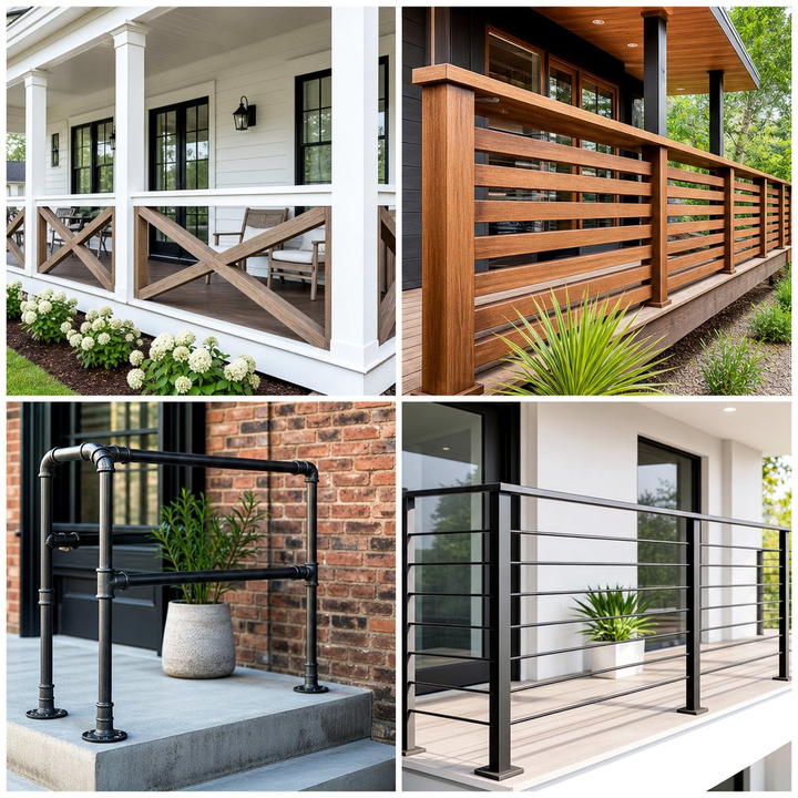 25 Front Porch Ideas With Railings for Instant Curb Appeal