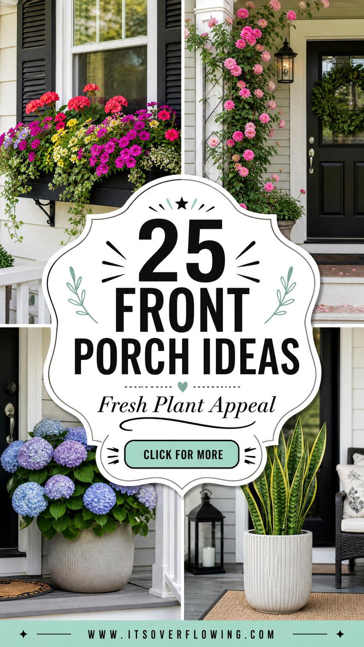 25 Front Porch Ideas With Real Plants for Fresh Curb Appeal - 25 Front Porch Ideas With Real Plants for Fresh Curb Appeal