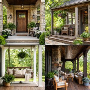 25 Front Porch Ideas With Rustic Style for Cozy Curb Appeal