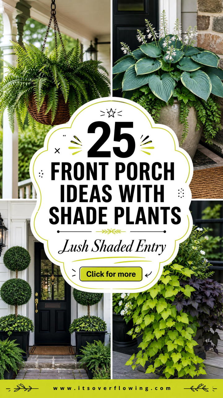 25 Front Porch Ideas With Shade Plants for a Lush Entry - 25 Front Porch Ideas With Shade Plants for a Lush Entry