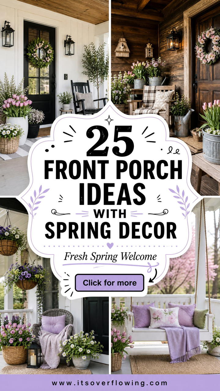 25 Front Porch Ideas With Spring Decor for a Fresh Welcome - 25 Front Porch Ideas With Spring Decor for a Fresh Welcome