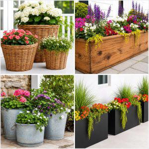 25 Front Porch Ideas With Tall Planters for Instant Style