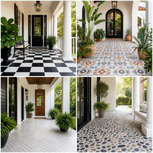 25 Front Porch Ideas With Tile Floor for a Stylish Entry