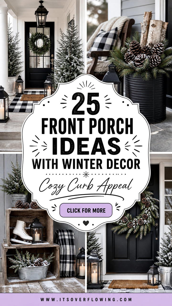 25 Front Porch Ideas With Winter Decor for Cozy Curb Appeal - 25 Front Porch Ideas With Winter Decor for Cozy Curb Appeal