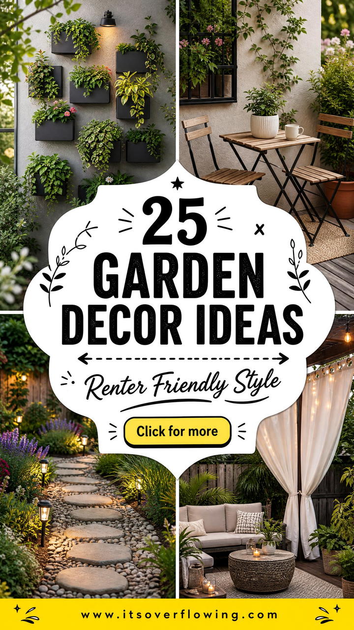 25 Garden Decor Ideas For Renters That Are Easy To Try - 25 Garden Decor Ideas For Renters That Are Easy To Try