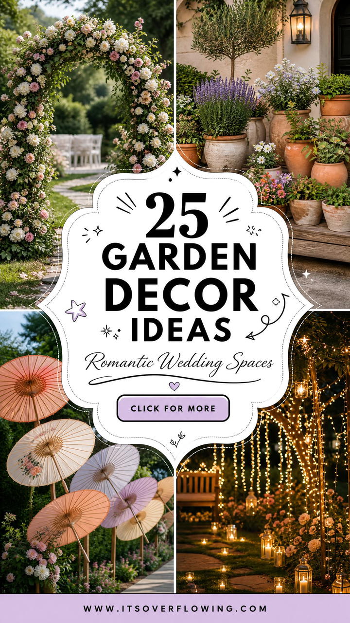25 Garden Decor Ideas For Weddings To Create Romantic Spaces - 25 Garden Decor Ideas For Weddings To Create Romantic Spaces