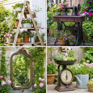 25 Garden Decor Ideas With Antique Finds for Vintage Charm