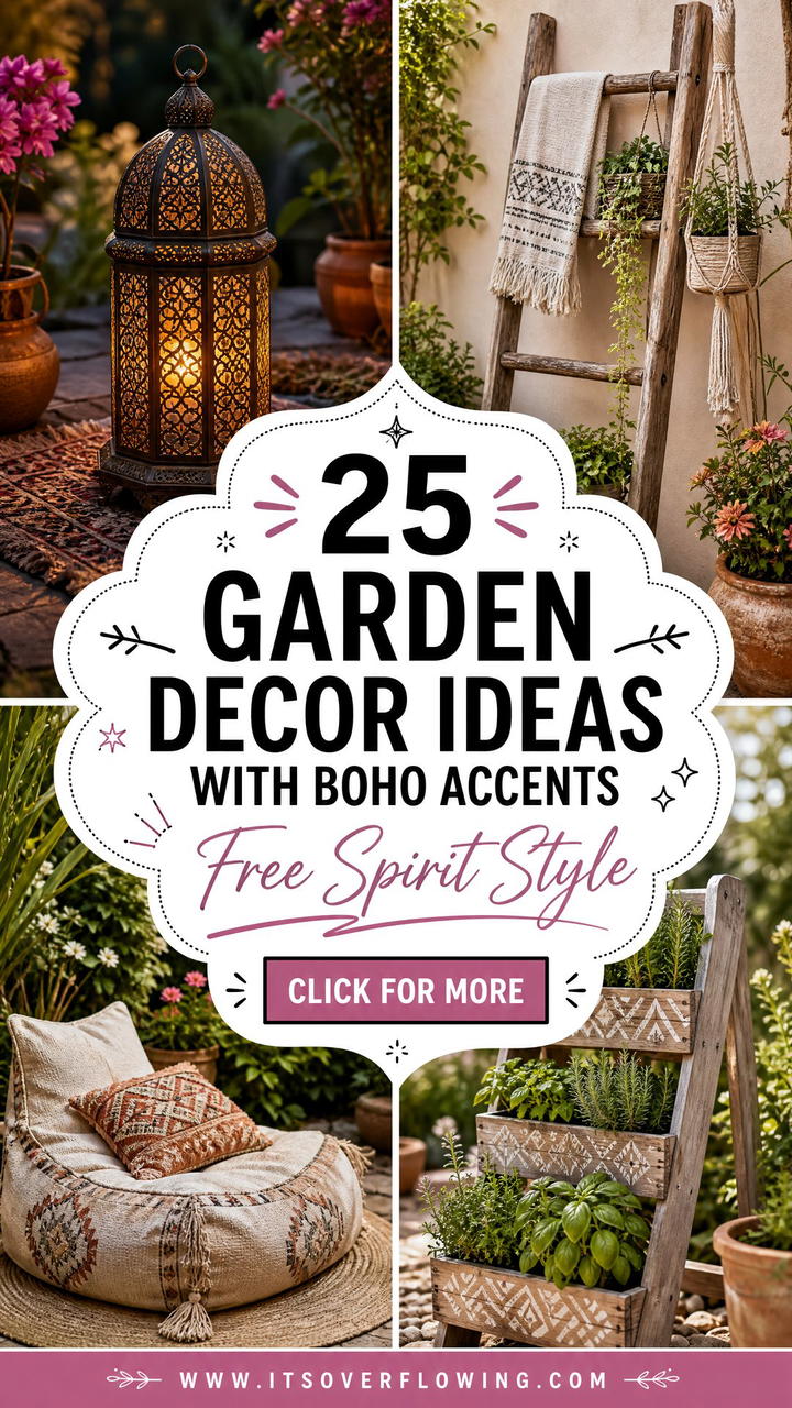 25 Garden Decor Ideas With Boho Accents for Free-Spirits - 25 Garden Decor Ideas With Boho Accents for Free-Spirits