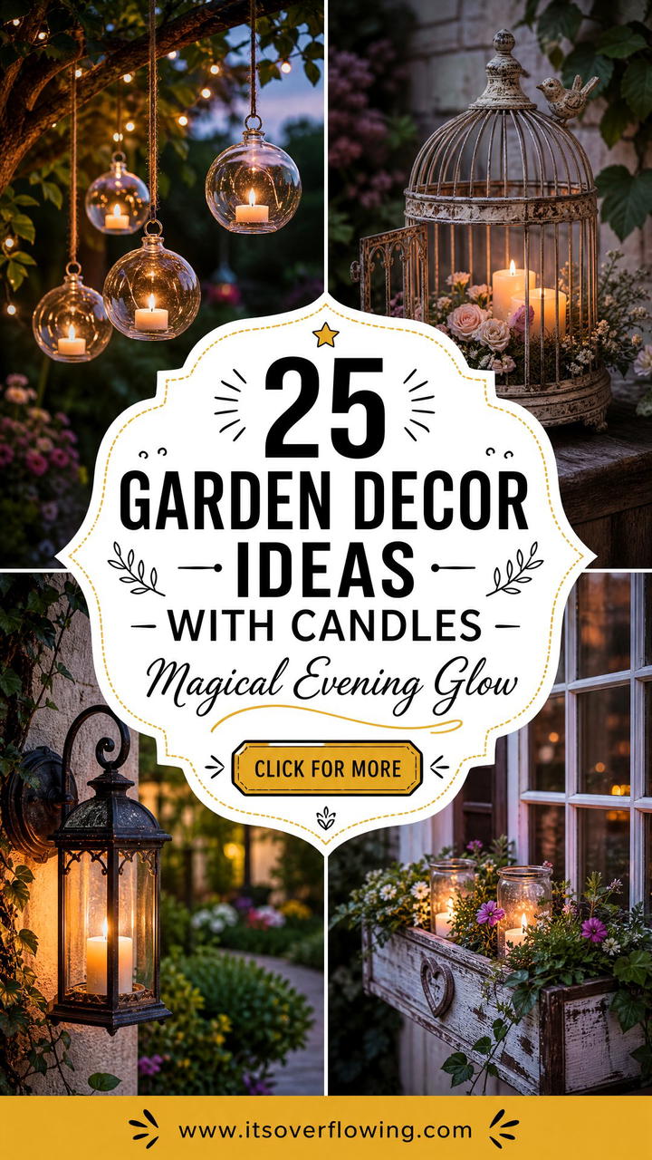 25 Garden Decor Ideas With Candles for Magical Evenings - 25 Garden Decor Ideas With Candles for Magical Evenings