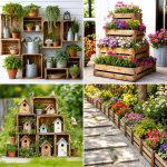 25 Garden Decor Ideas With Crates For Rustic Outdoor Style
