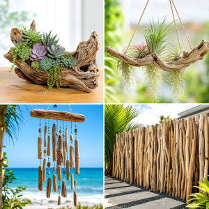 25 Garden Decor Ideas With Driftwood Accents For Coastal Charm