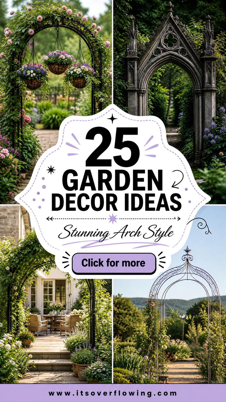 25 Garden Decor Ideas With Garden Arches For Stunning Style - 25 Garden Decor Ideas With Garden Arches For Stunning Style
