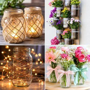 25 Garden Decor Ideas With Hanging Jars for Magical Outdoor Glow