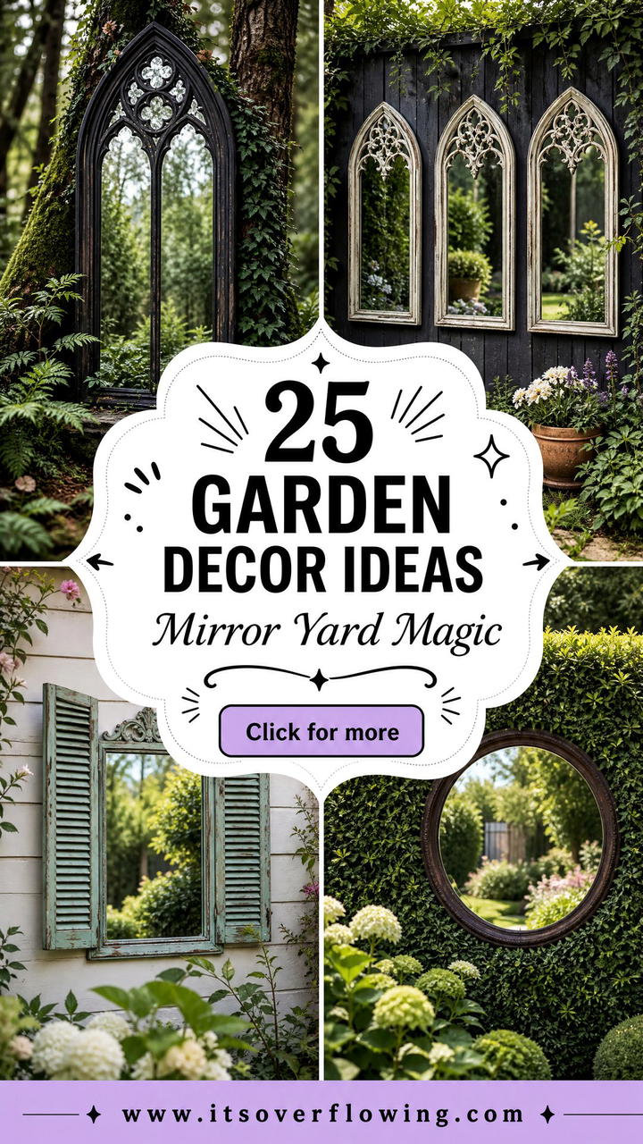 25 Garden Decor Ideas With Mirrors To Brighten Your Yard - 25 Garden Decor Ideas With Mirrors To Brighten Your Yard