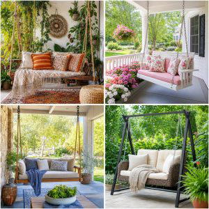 25 Garden Decor Ideas With Porch Swings for Relaxing Style