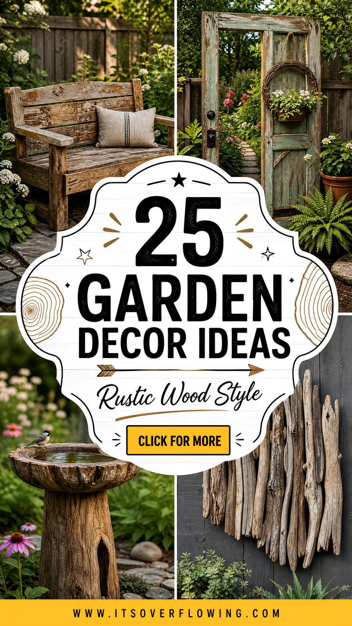 25 Garden Decor Ideas With Reclaimed Wood for Rustic Style - 25 Garden Decor Ideas With Reclaimed Wood for Rustic Style