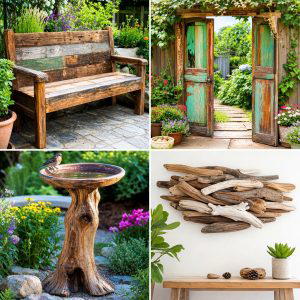 25 Garden Decor Ideas With Reclaimed Wood for Rustic Style
