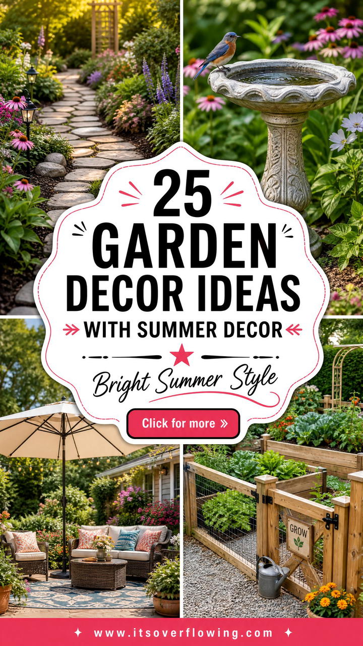 25 Garden Decor Ideas With Summer Decor for Bright Style - 25 Garden Decor Ideas With Summer Decor for Bright Style