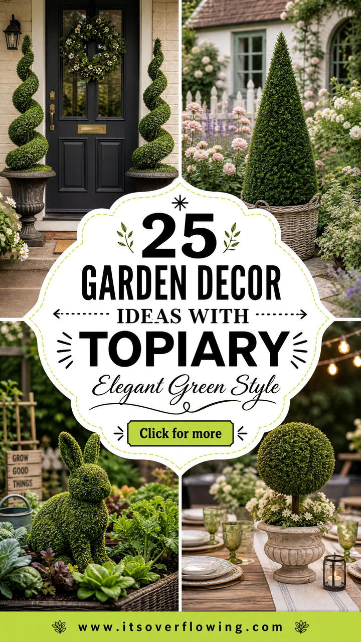 25 Garden Decor Ideas With Topiary for Elegant Green Style - 25 Garden Decor Ideas With Topiary for Elegant Green Style