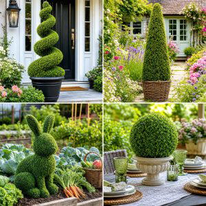 25 Garden Decor Ideas With Topiary for Elegant Green Style